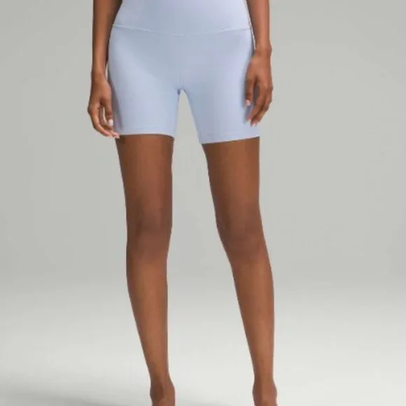 Lululemon Align High-Rise Short 6" inseam Size 6 - Blue Linen - Picture 2 of 7